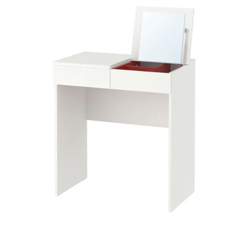 Туалетний столик, стіл письмовий,білий, 70x42 см, BRIMNES БРІМНЕС Ikea