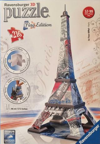 Puzzle 3D Wieża Eiffla + Big Ben Minionki 3D