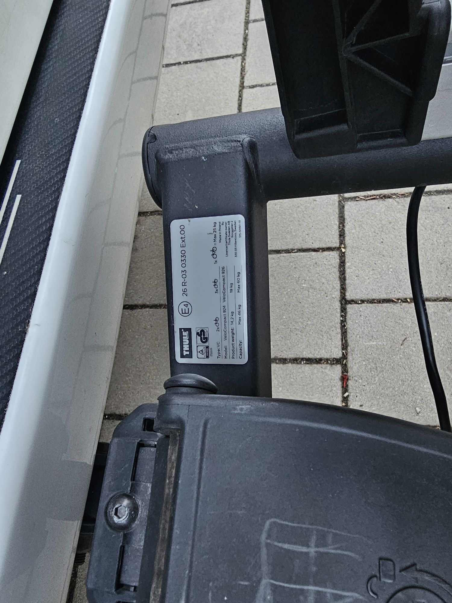 Bagażnik rowerowy Thule Velocompact 926 na 3 rowery Możliwość wysyłki