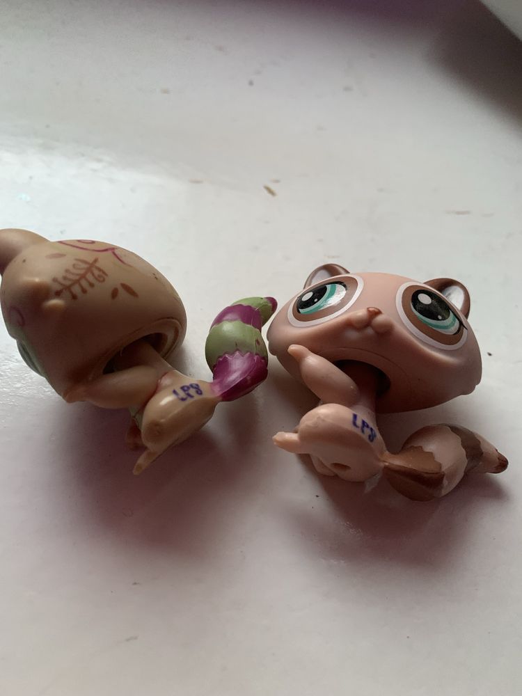 фігурки лпс lps littlest pet shop єноти оригінал 2007