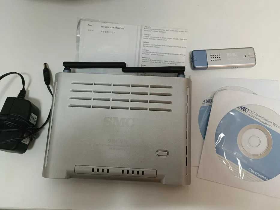 Router SMC WBR14S-N2 + Adaptador wireless USB