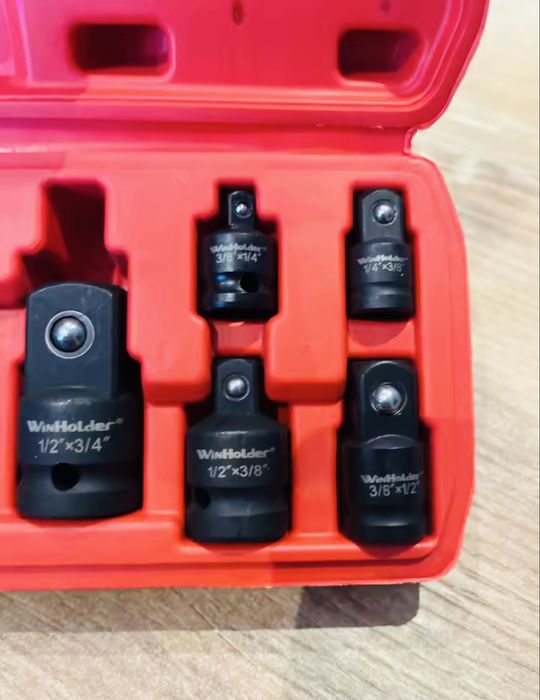 Набір 6 перехідників адаптер ударний ключів для головок 1/4 3/81/2 3/4