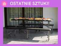 DARMOWA DOSTAWA‼️ Zestaw Cateringowy 6 Osób Do Ogrodu Stół Krzesła