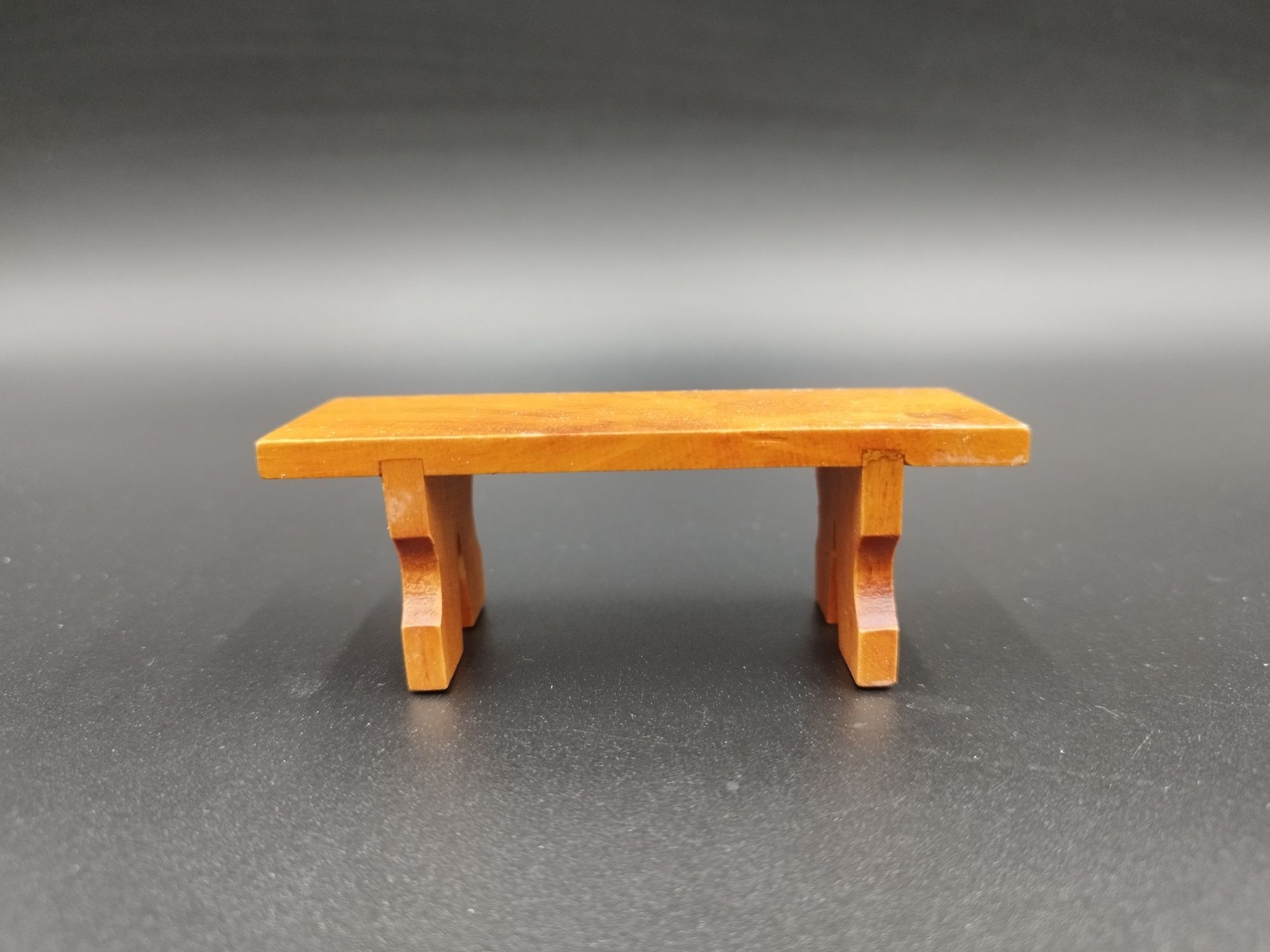 Mini mebelki ławka  skala 1:12 mebelki nowe wykonane z wysokie