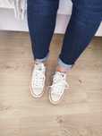 Converse All Star białe trampki strukturą. Rozmiar 37,5