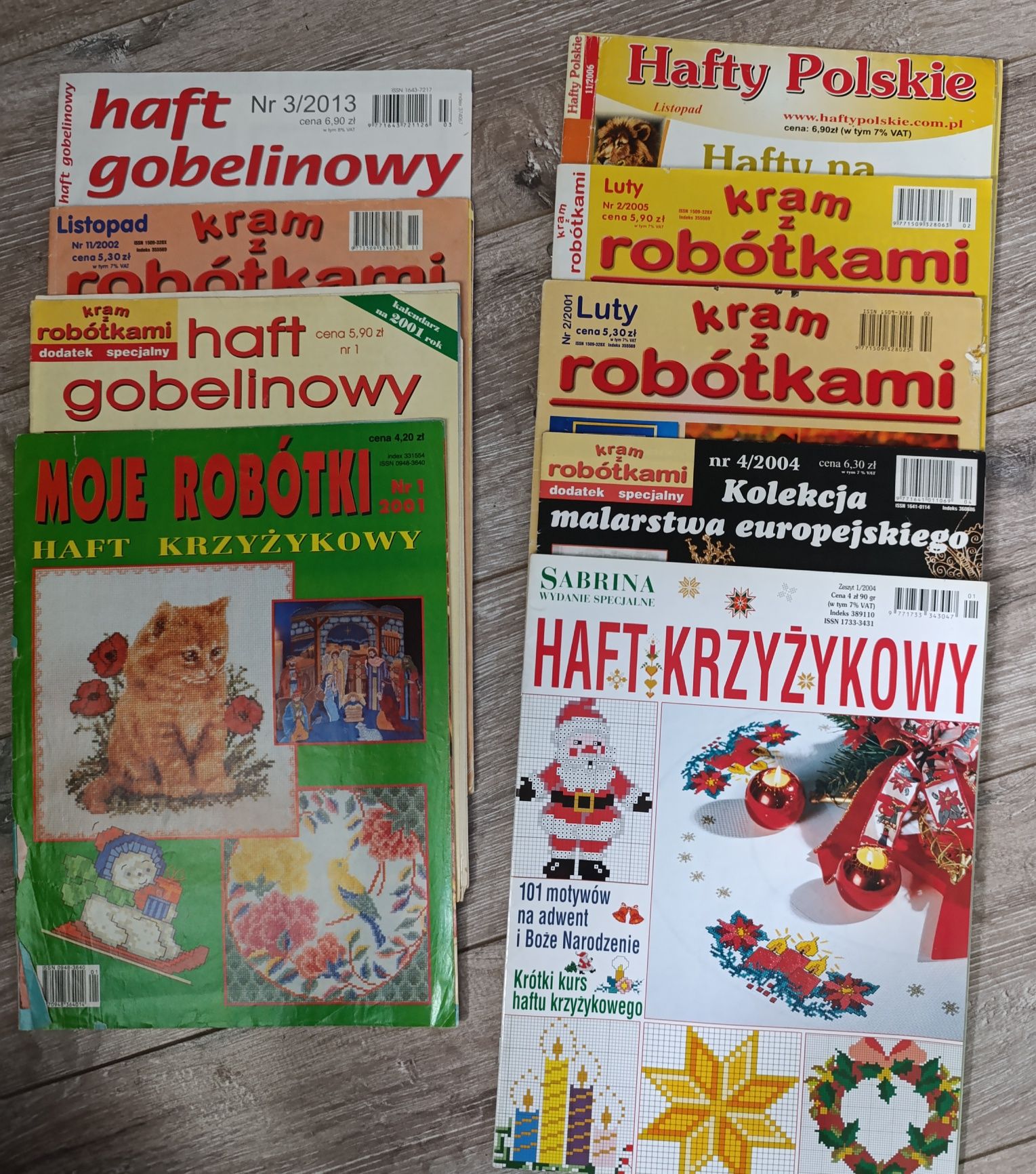 Hafty Polskie haft krzyżykowy itp + gratis