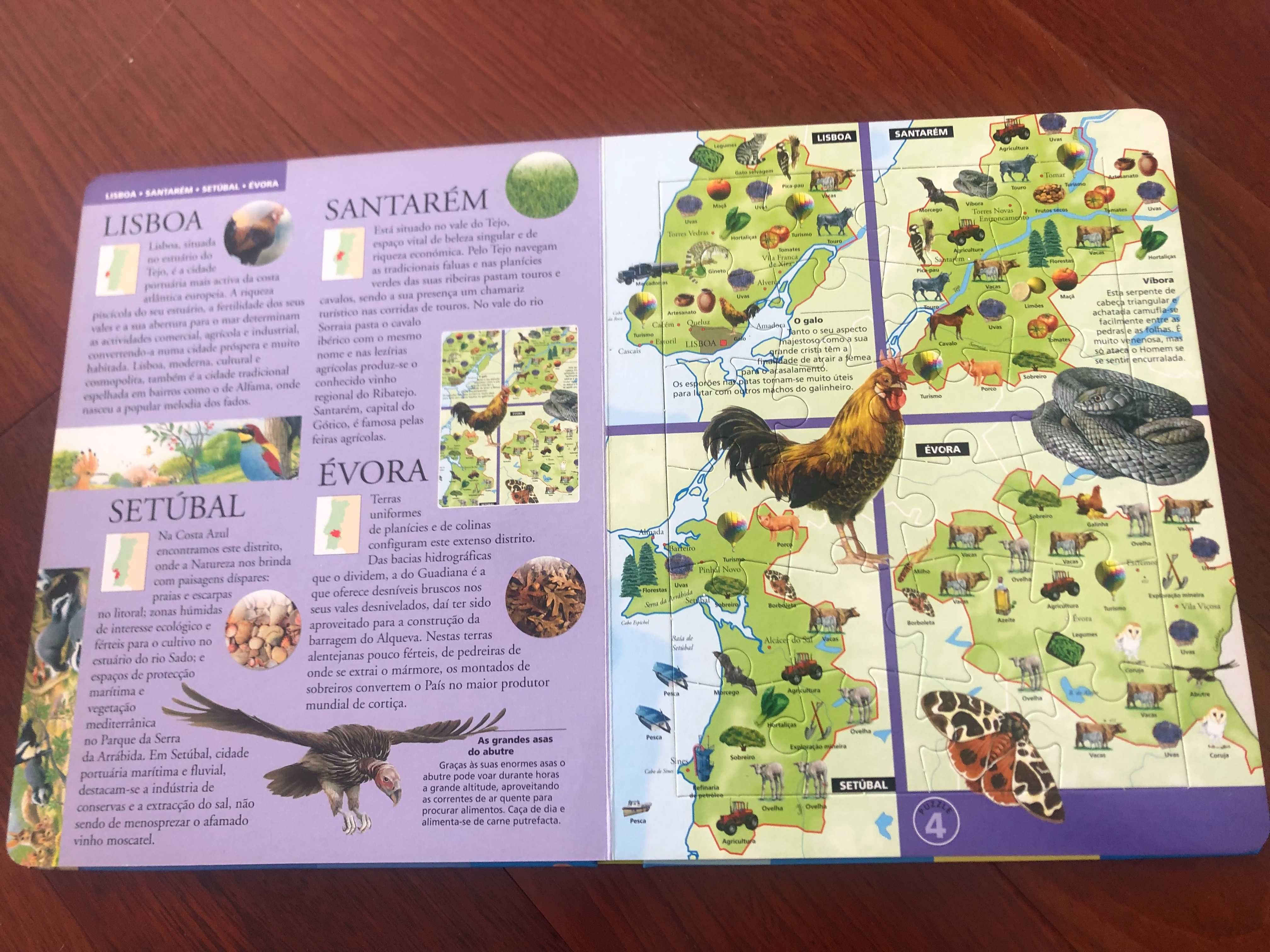 Livro | Atlas Puzzle de Portugal Fauna e Flora