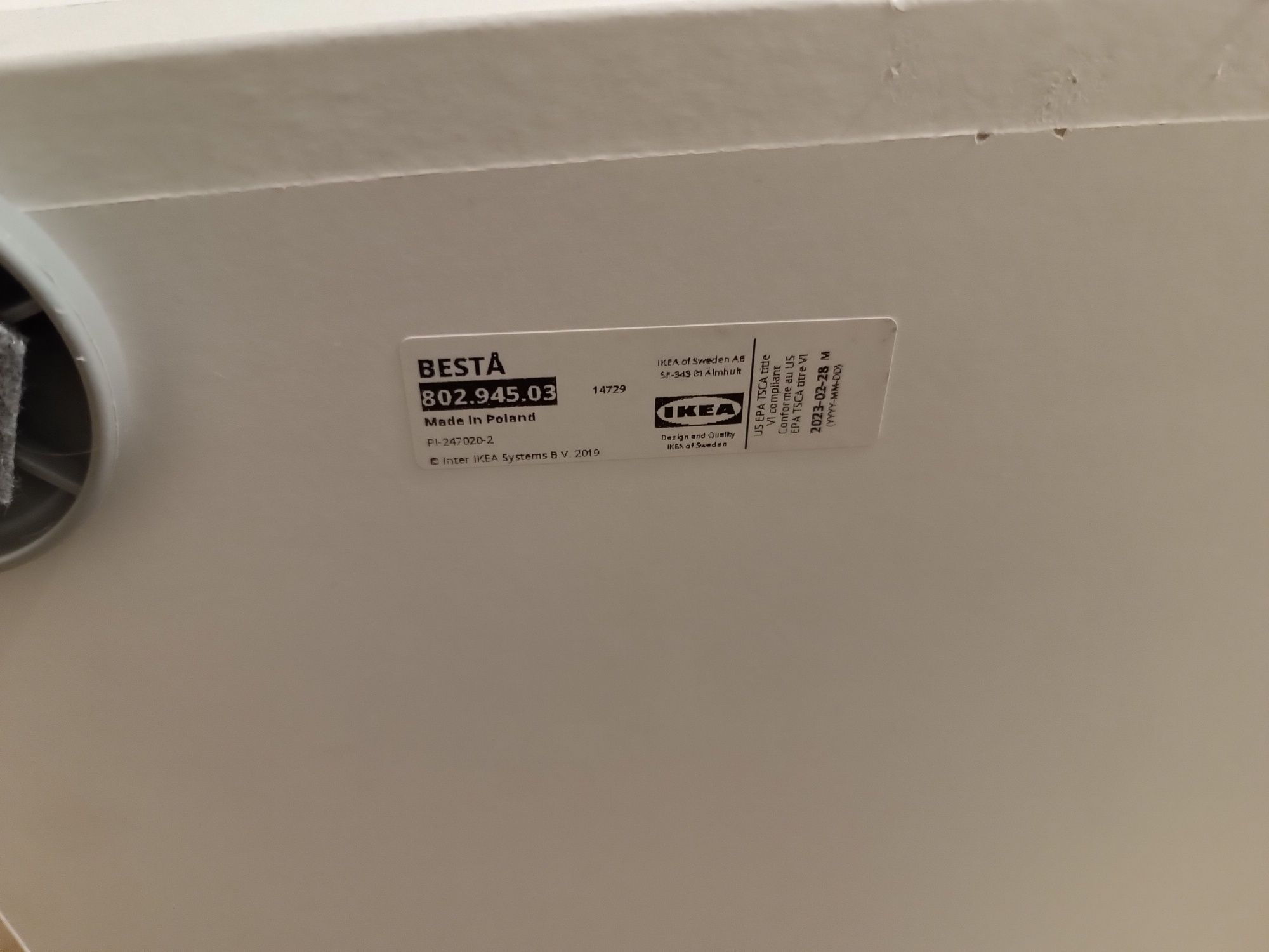 Szafka RTV pod TV  IKEA BESTA 120x40x38 biała