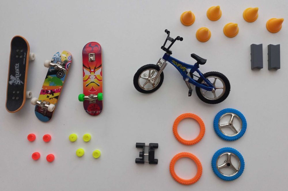 Skate/Bike de Dedos Sotuntz + Acessórios