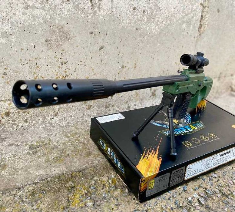 Дитяча Снайперська гвинтівка AWM на орбізах / Гель Бластер AWP PUBG