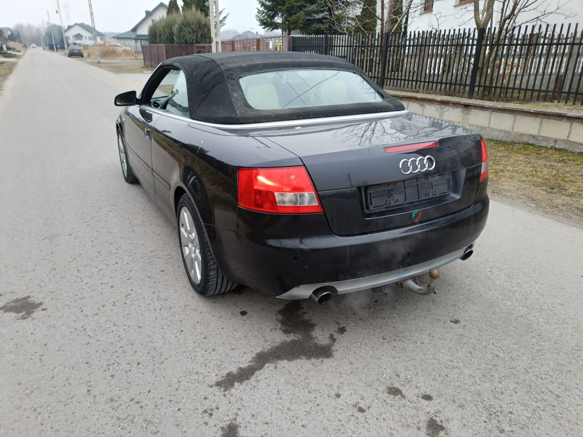 Audi a4 B6 1.8 t bfb hbd cabrio lz9w maska zderzak klapa drzwi bło