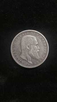Монета 5 марок Вюртемберг