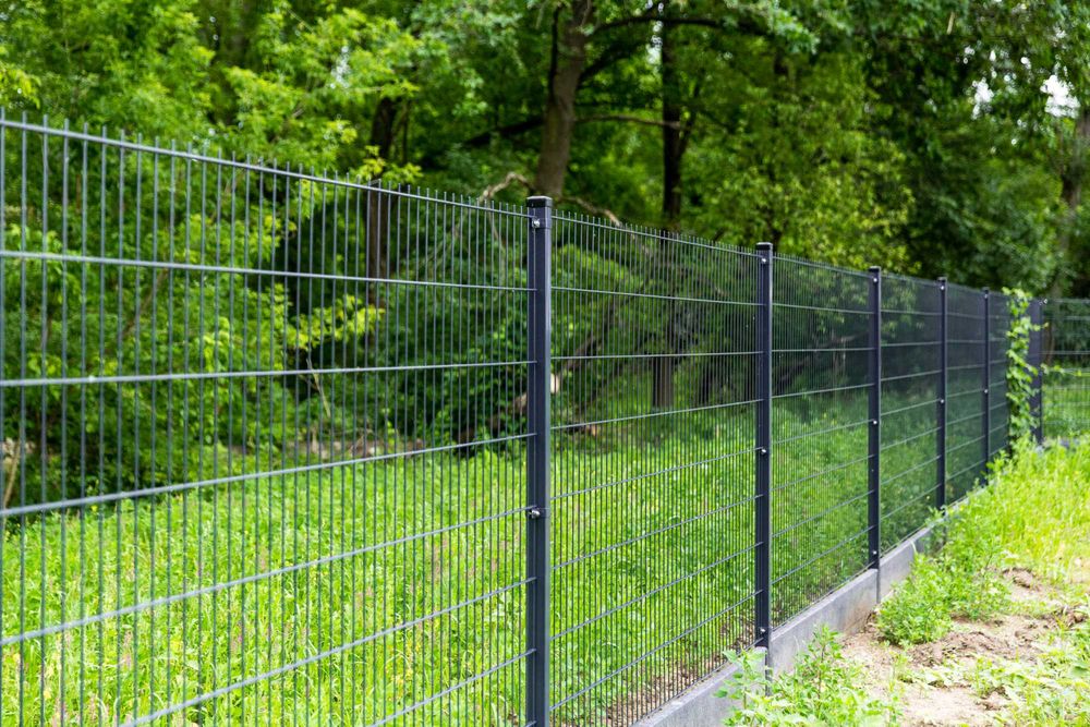 Ogrodzenie panelowe - 50MB - Panel ECO 153cm + Słupek 200cm - GRAFIT