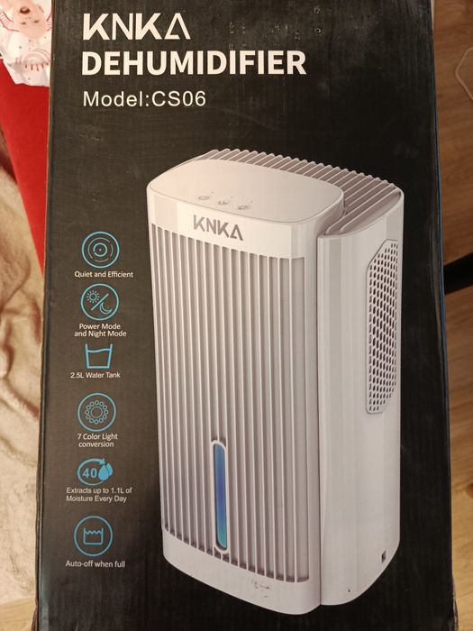 Осушитель воздуха KNKA CS06 2.5л тихий с автоотключением Белый