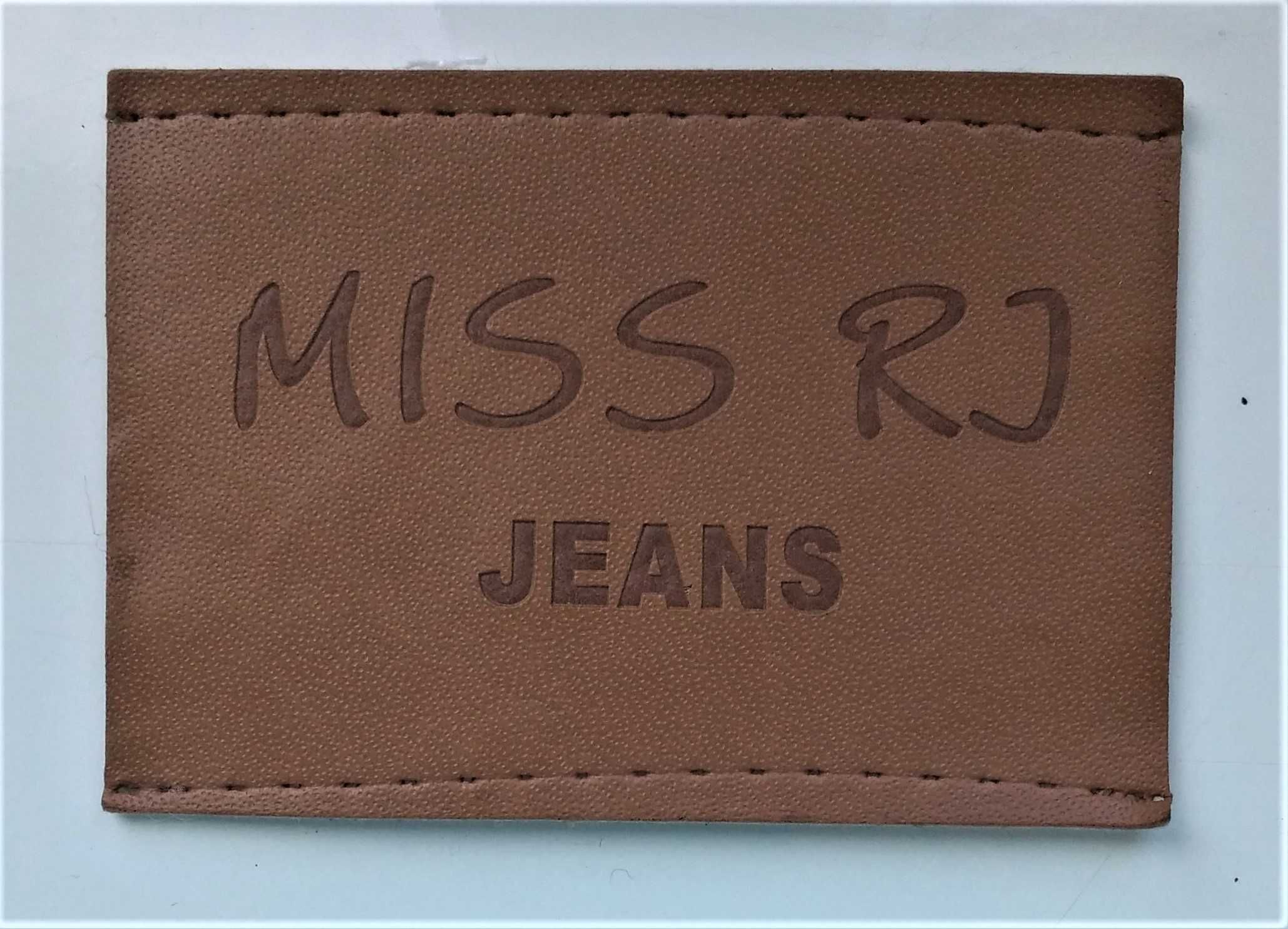 Лейбл / ярлык MISS RJ JEANS на джинсы / рюкзак / сумку / юбку 80*55 mm