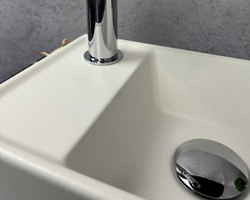 Умивальник «Естель» L Біла шагрень 400х220 прямокутний