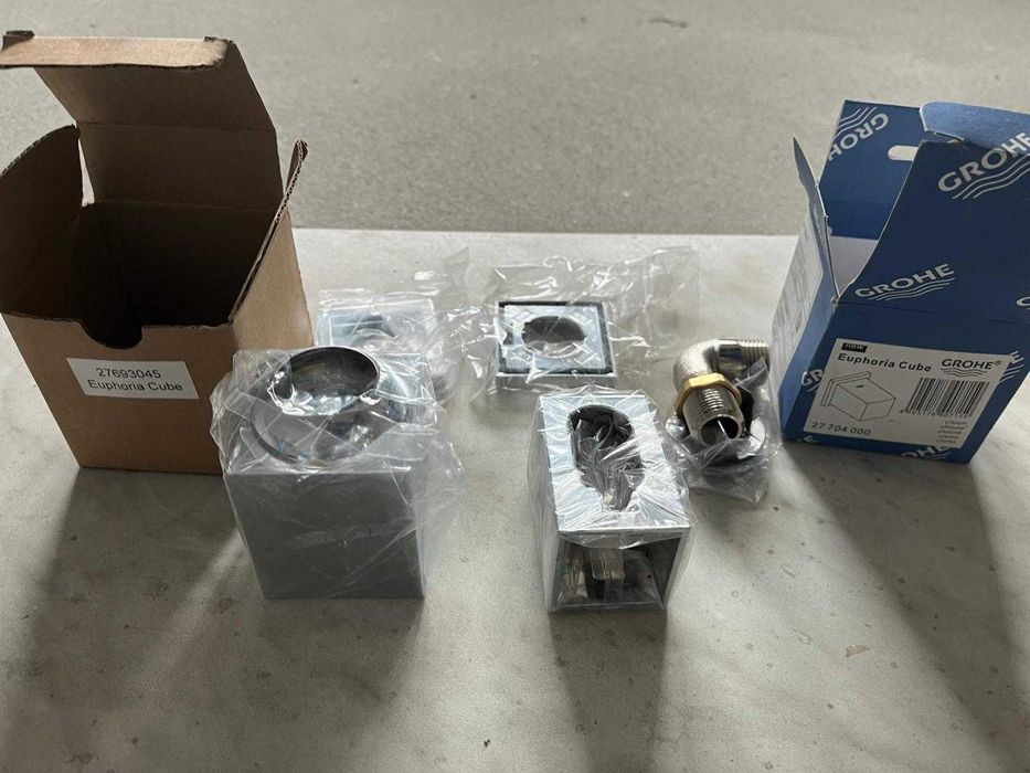 zestaw prysznicowy bateria GROHE EUROCUBE podtynkowy ścienny NOWY