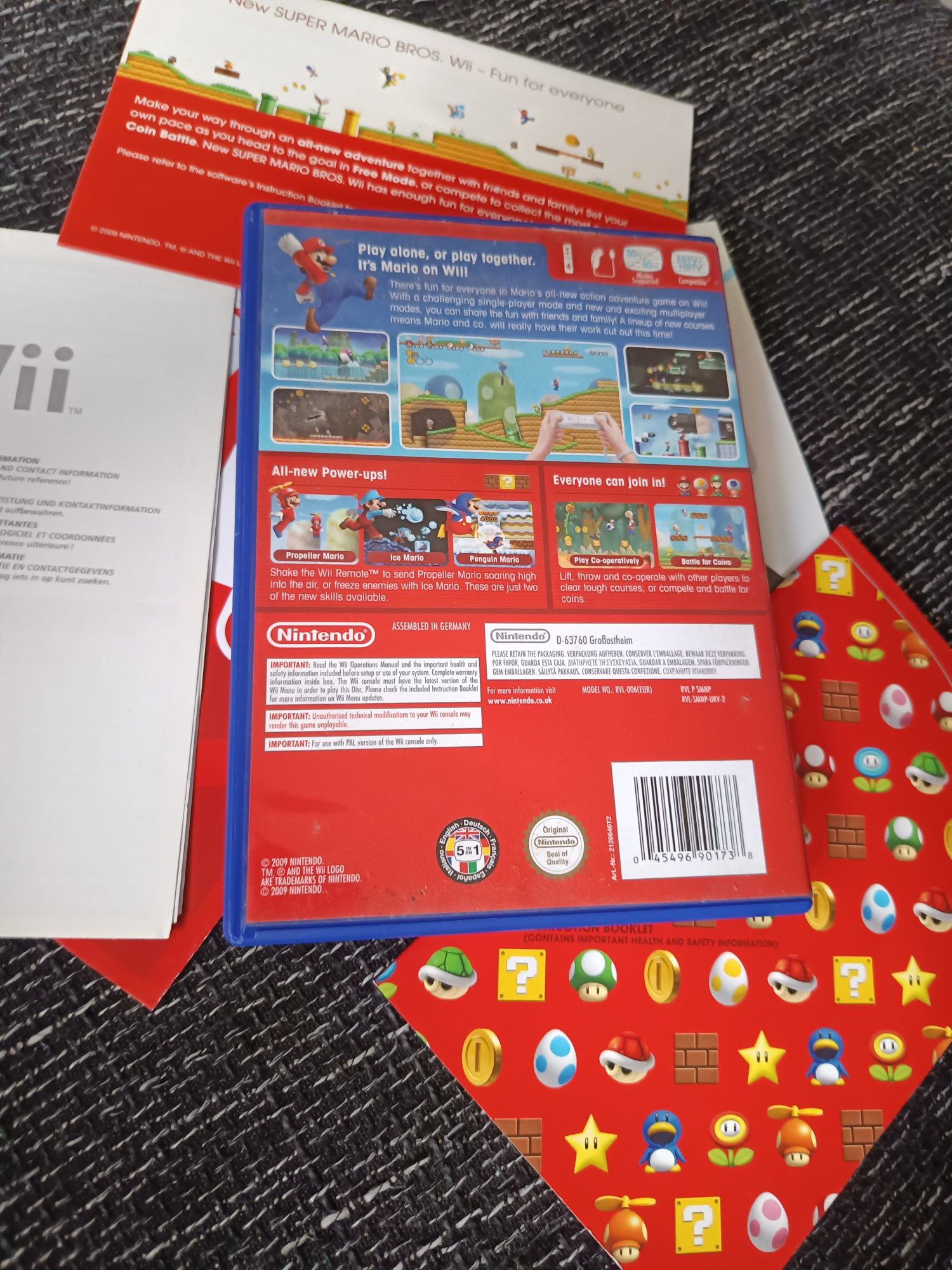 Pudełko gry super Mario Bros nintendo Wii