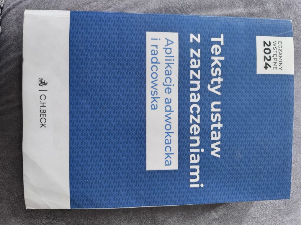 Teksty ustaw na egz wstępny na aplikację radcowską/adwokacka + heliosz