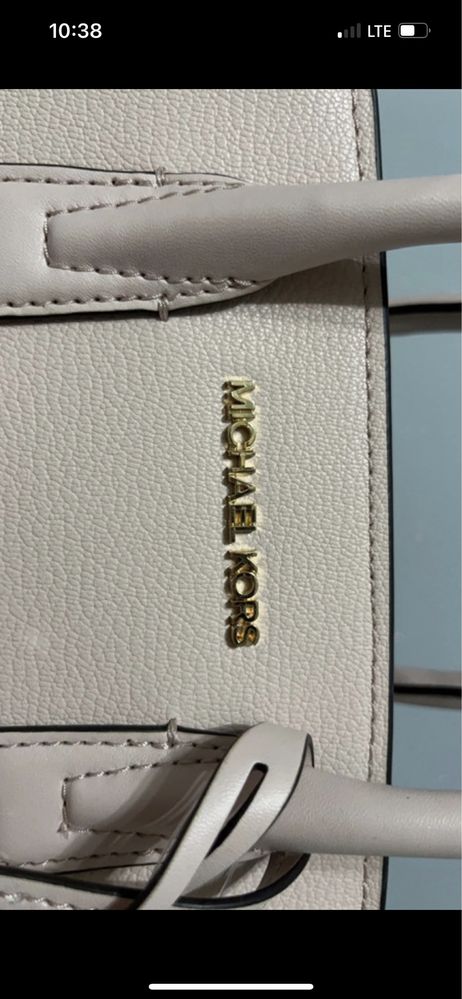 Torebka Michael Kors różowa z paskiem