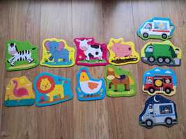 Puzzle Trefl Baby 2+ zwierzęta, na wsi, pojazdy
