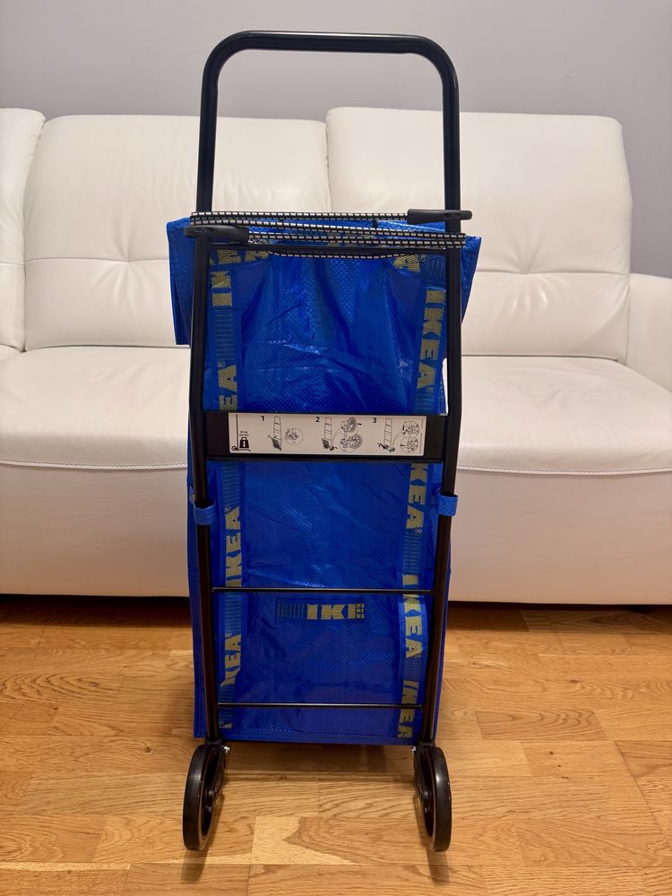 Wozek transportowy Ikea Rullebor wraz z torba Ikea Frakta
