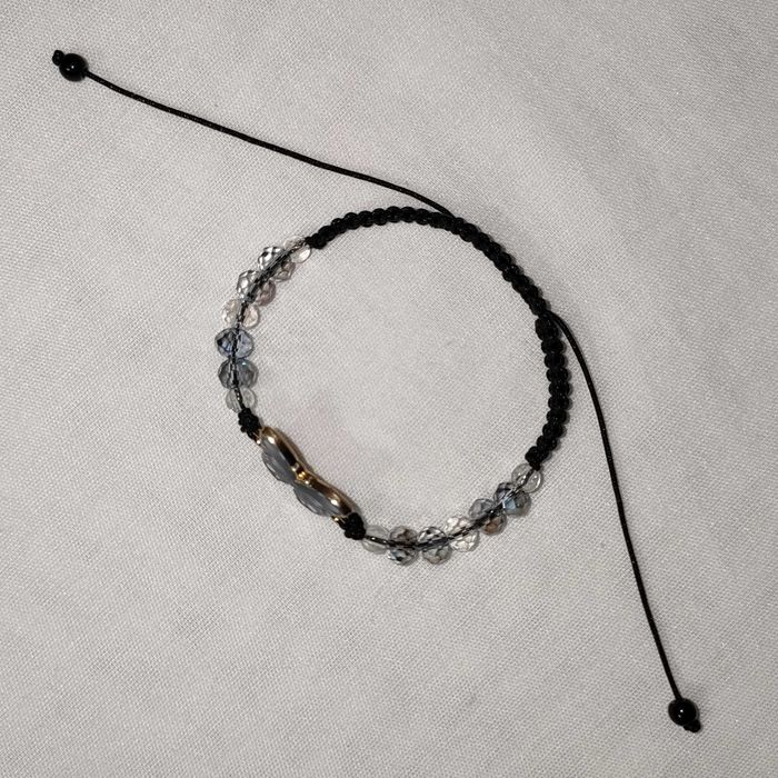 B314 Bransoletka Motyl makrama pleciona Handmade Rękodzieło