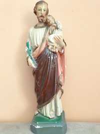Vintage figurka św. Józefa z Dzieciątkiem