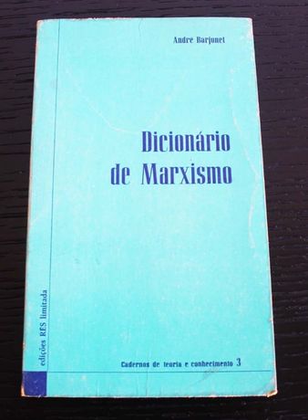 Dicionário do marxismo de André Barjonet (edição de 20 de Maio 1975)