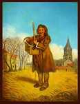 Obraz olejny " Savoyard with a Marmot ''  Antoine Watteau