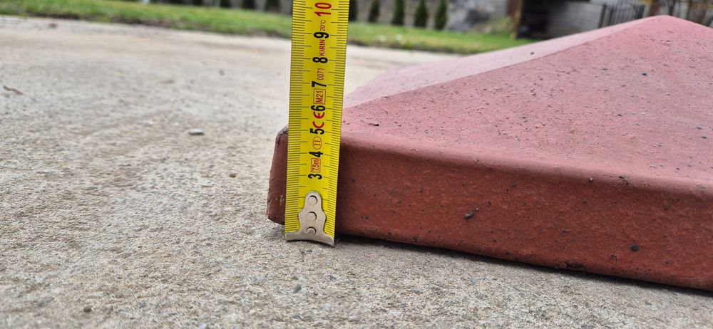 Daszki klinkierowe 48x48x13 cm - 11 szt.