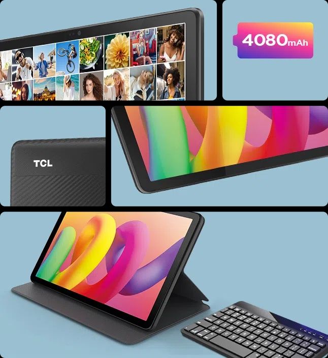 tablet tcl tab 10l com teclado e capa