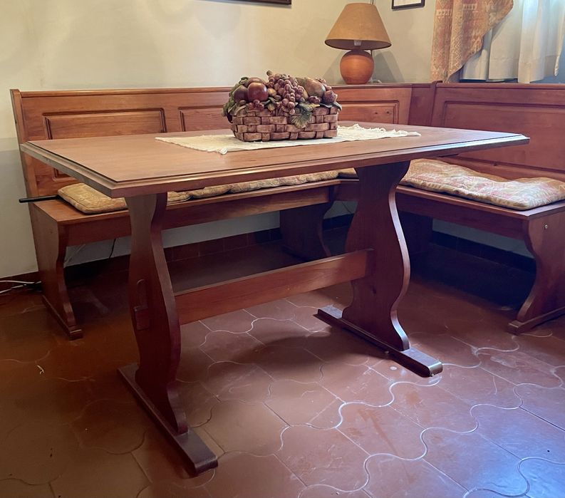 Mesa com banco de canto - Saint Claitr