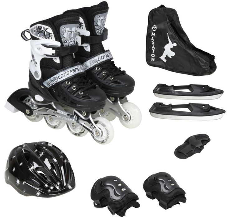 Дитячі ролики-ковзани 2в1 набір (31-34 )