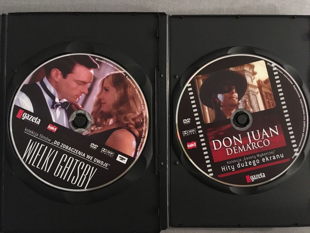 Wielki Gatsby, Don Juan de Marco DVD