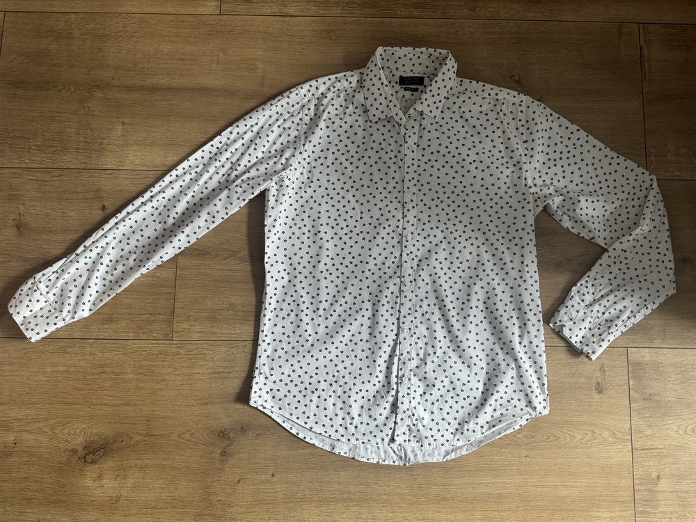 koszula elegancka ZARA slim fit roz. XL