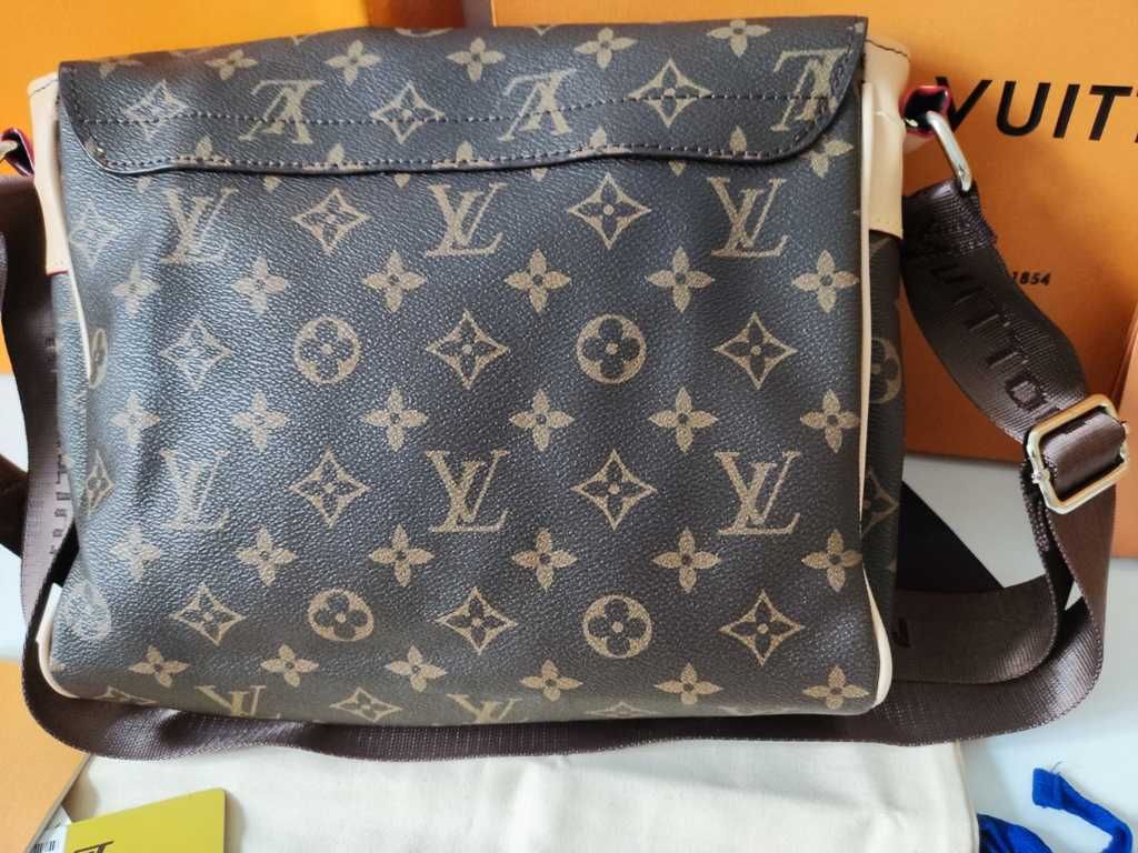 LOUIS VUITTON męska torba Listonoszka, skóra, Francja 41088