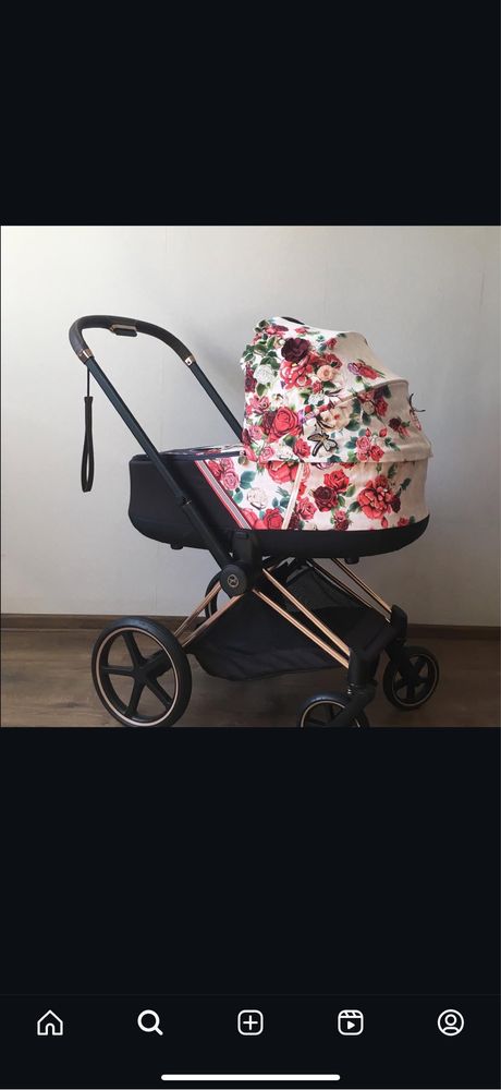 Продам коляску Cybex Priam Spring Blossom Light 3в1