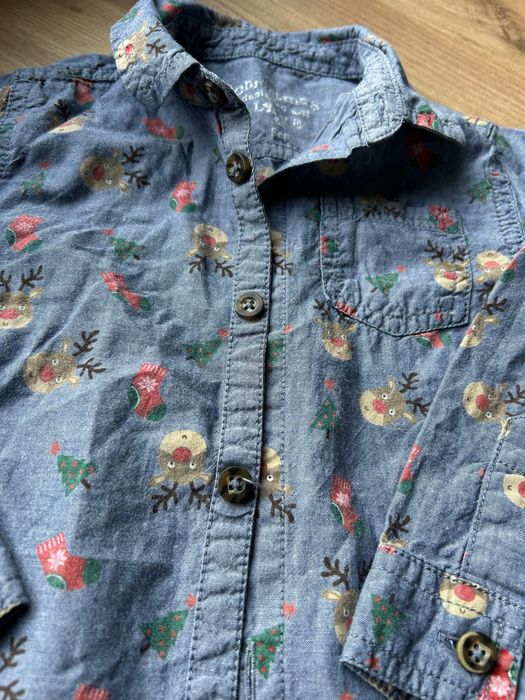 Koszula i sweterek świąteczny