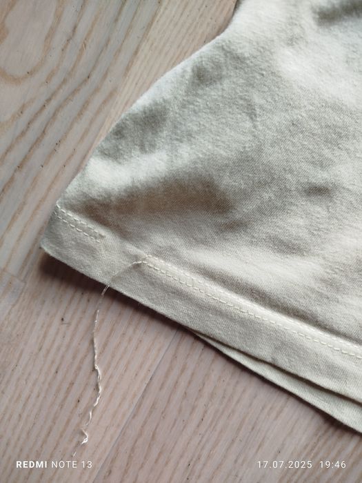 Jasnożółta pastelowa żółta koszulka z krótkim rękawem bluzka t-shirt c