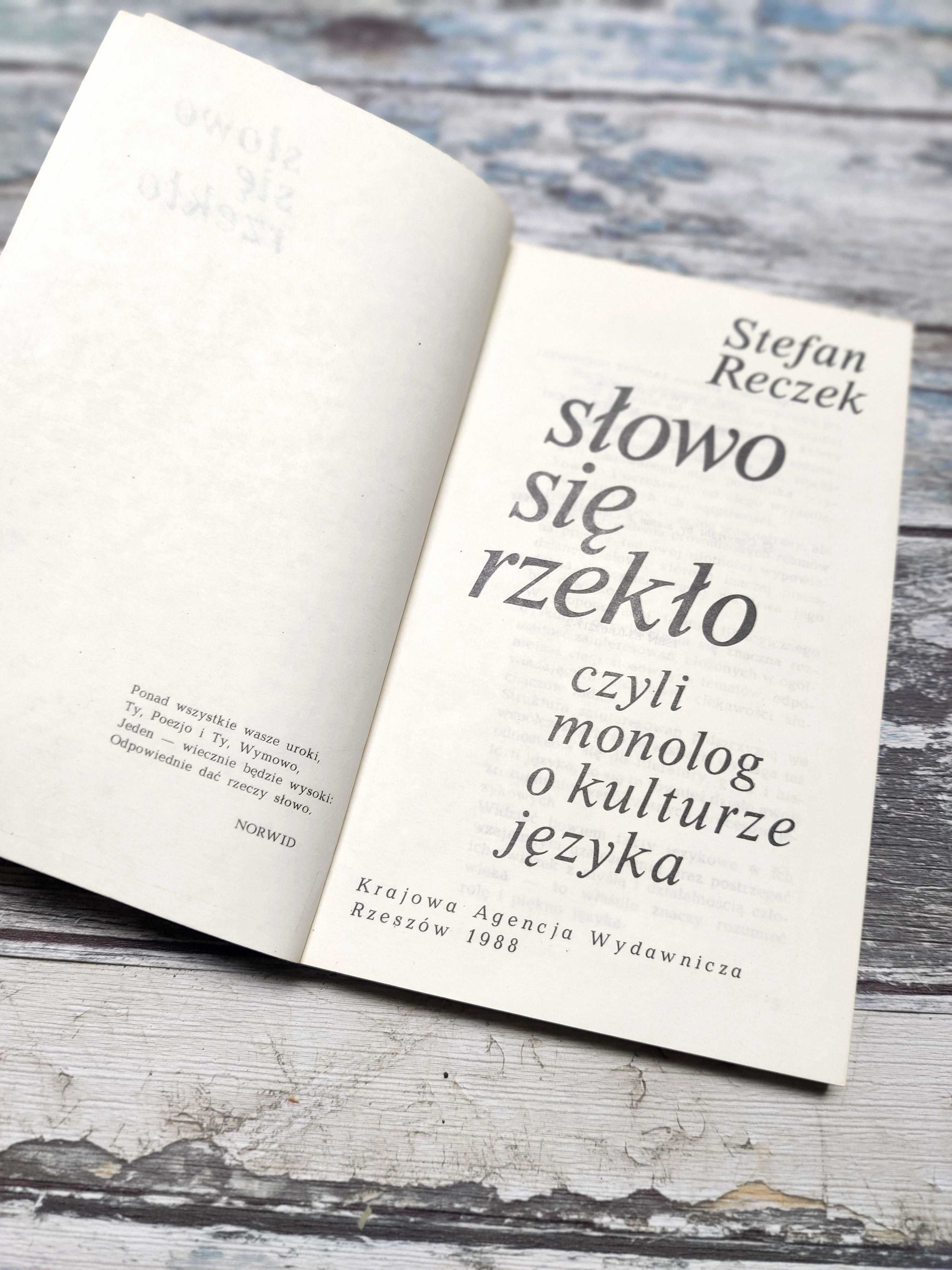 Słowo się rzekło Stefan Reczek 1988