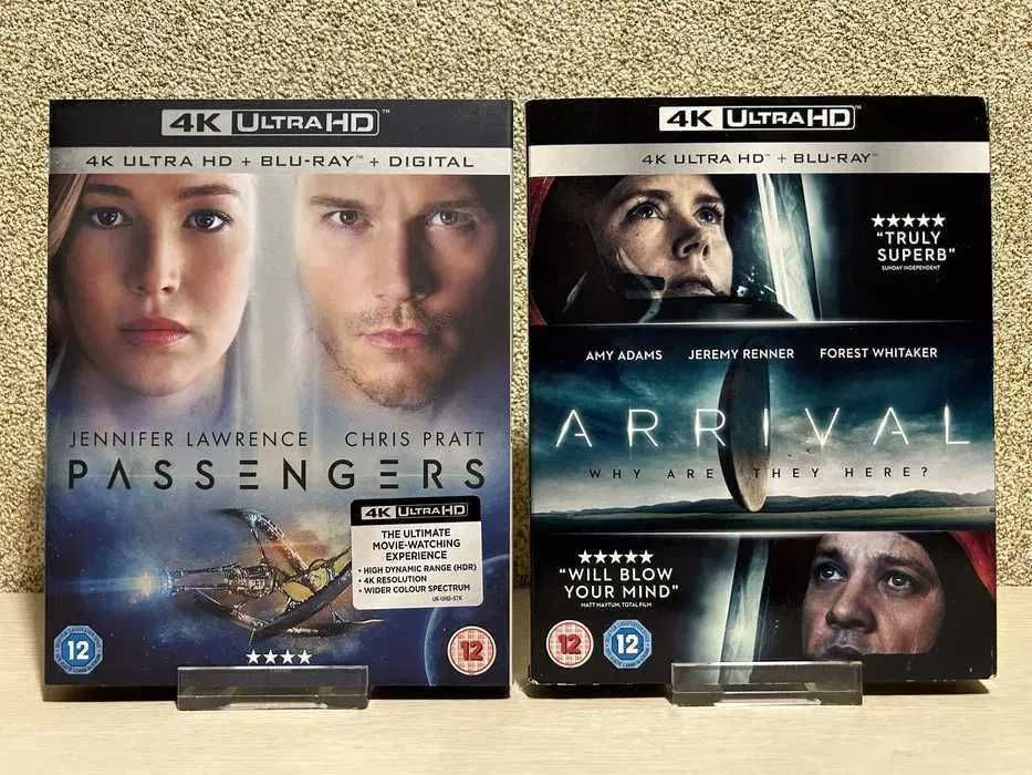 4K UHD HDR Blu-ray Пассажиры/ Прибытие/ Отмель/ Веном 1-2 с переводом.