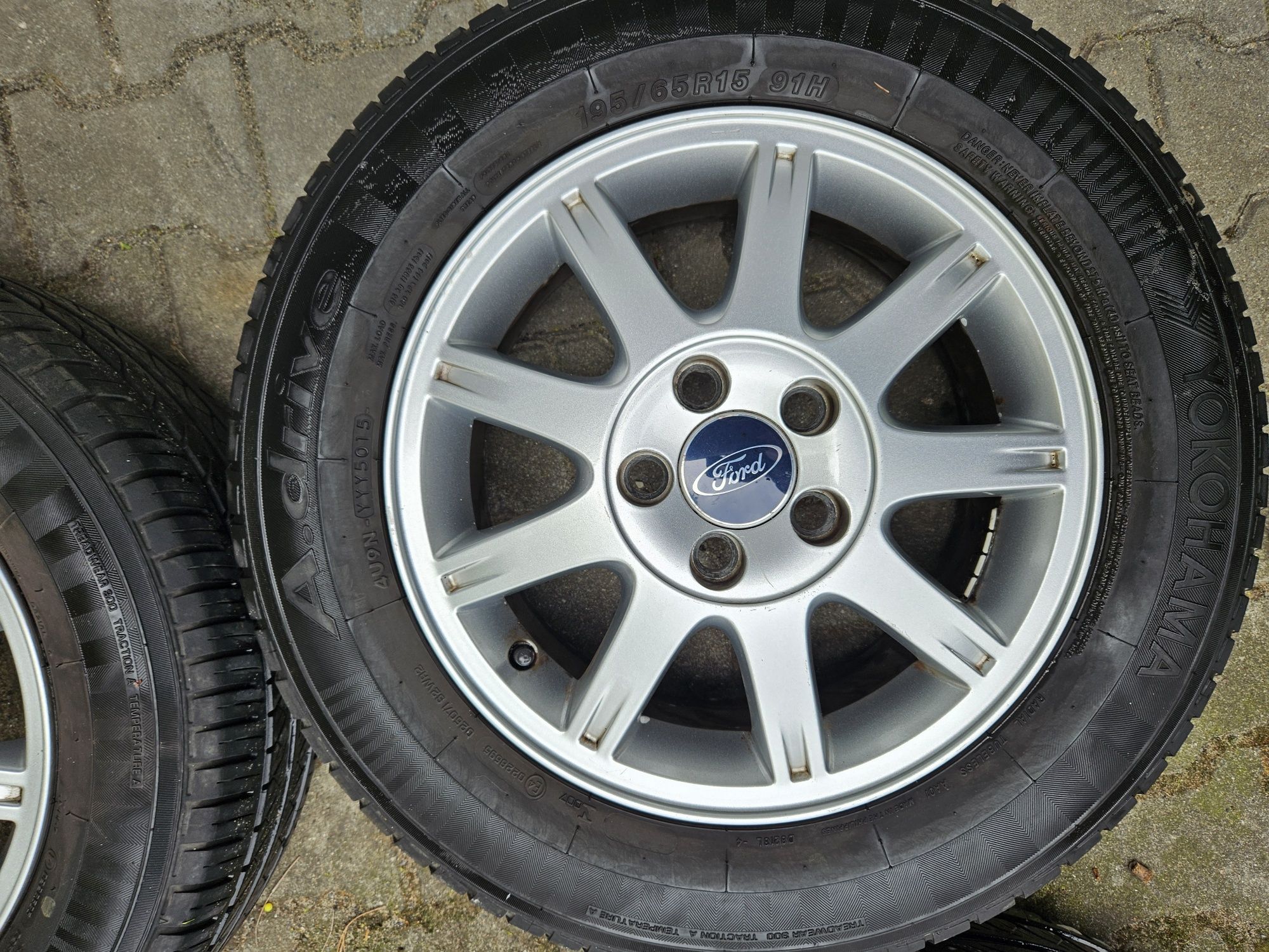 Oryginalne Felgi Koła 15" Ford 5x108 ET 52.5+ 195.65.15