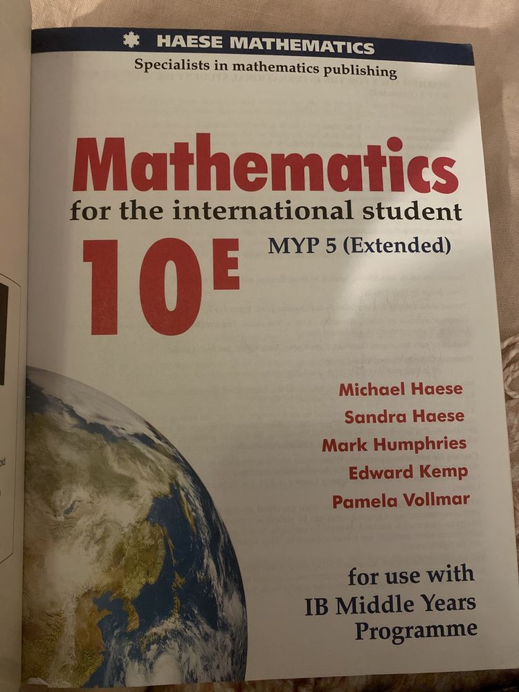 podrecznik do matematyki Haese mathematics 10e PREIB IB MYP5