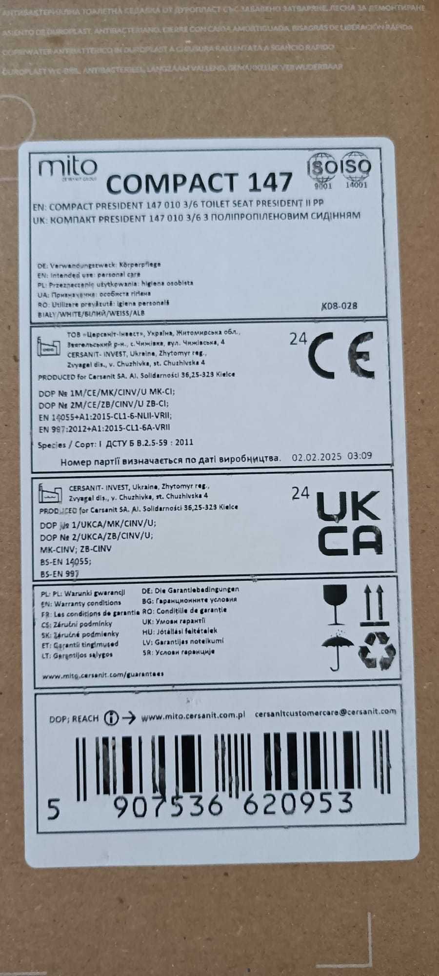 Kompakt wc nowy  .