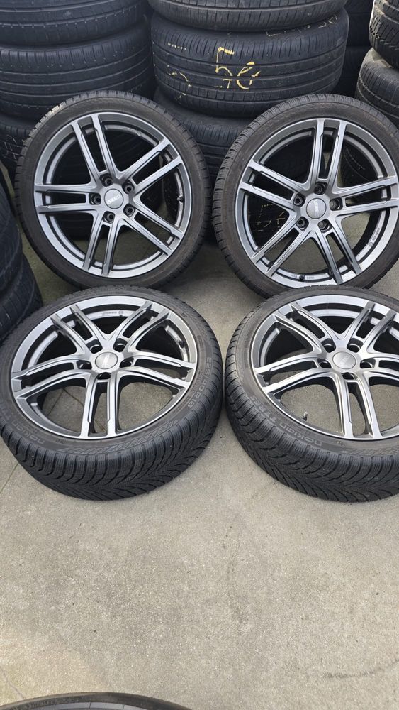 Alufelgi 18 5x112 + zimowe Nokian 225/40R18 – ładny komplet