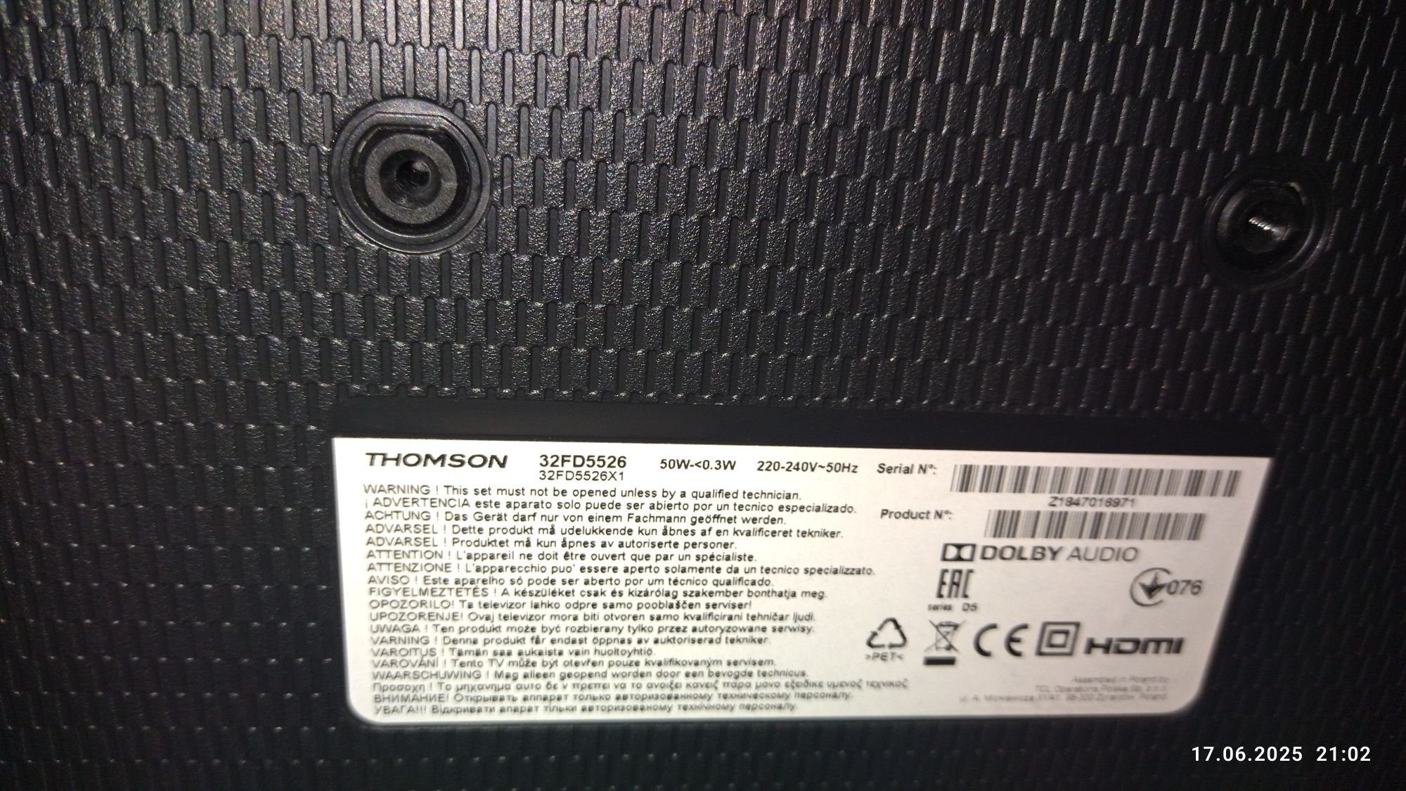 Продам телевізор Thomson 32 smart android