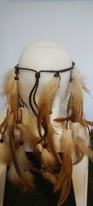 Opaska Boho z piórami