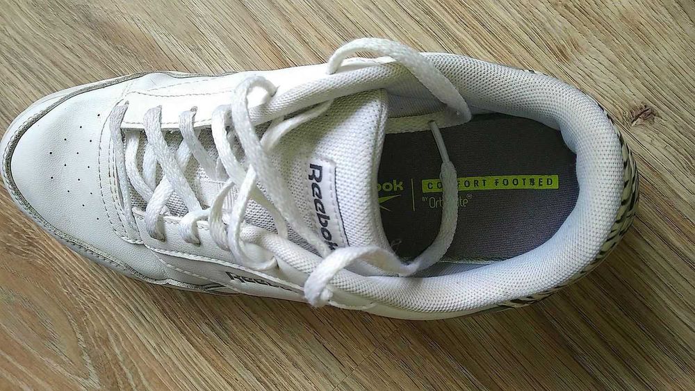 Buty damskie Reebok 1Y3501, białe, skórzane