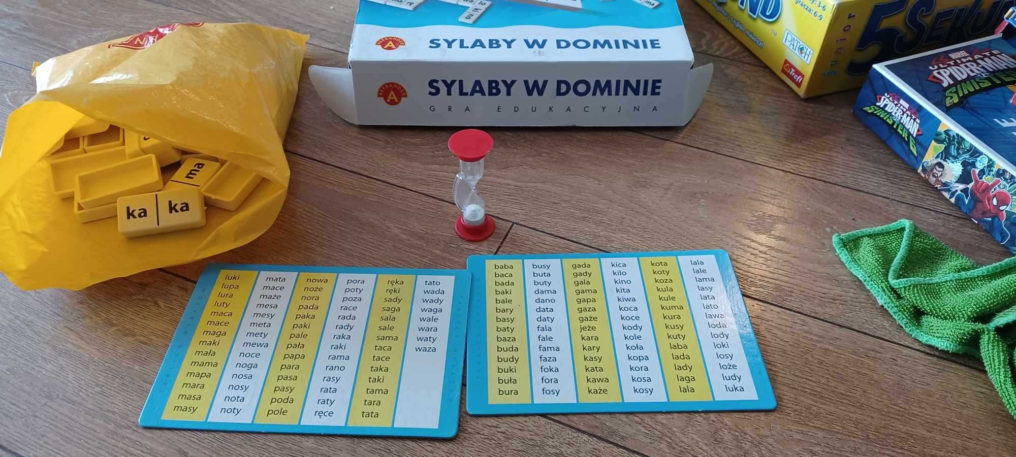 Sylaby w dominie gra edukacyjna